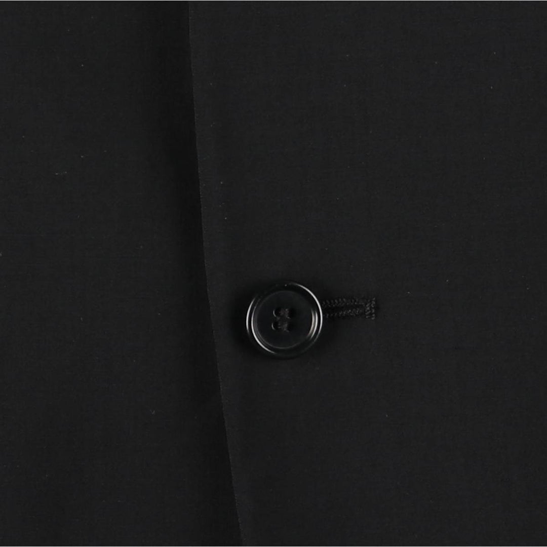Fumagalli's Wool Tailored Jacket, Made in Italy, Men's Size M (approx.), 3-Button wool black type Vintage Second Hand