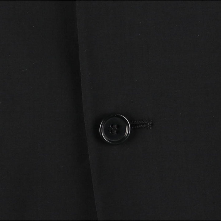 Fumagalli's Wool Tailored Jacket, Made in Italy, Men's Size M (approx.), 3-Button wool black type Vintage Second Hand