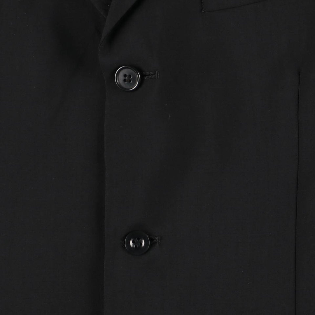 Fumagalli's Wool Tailored Jacket, Made in Italy, Men's Size M (approx.), 3-Button wool black type Vintage Second Hand