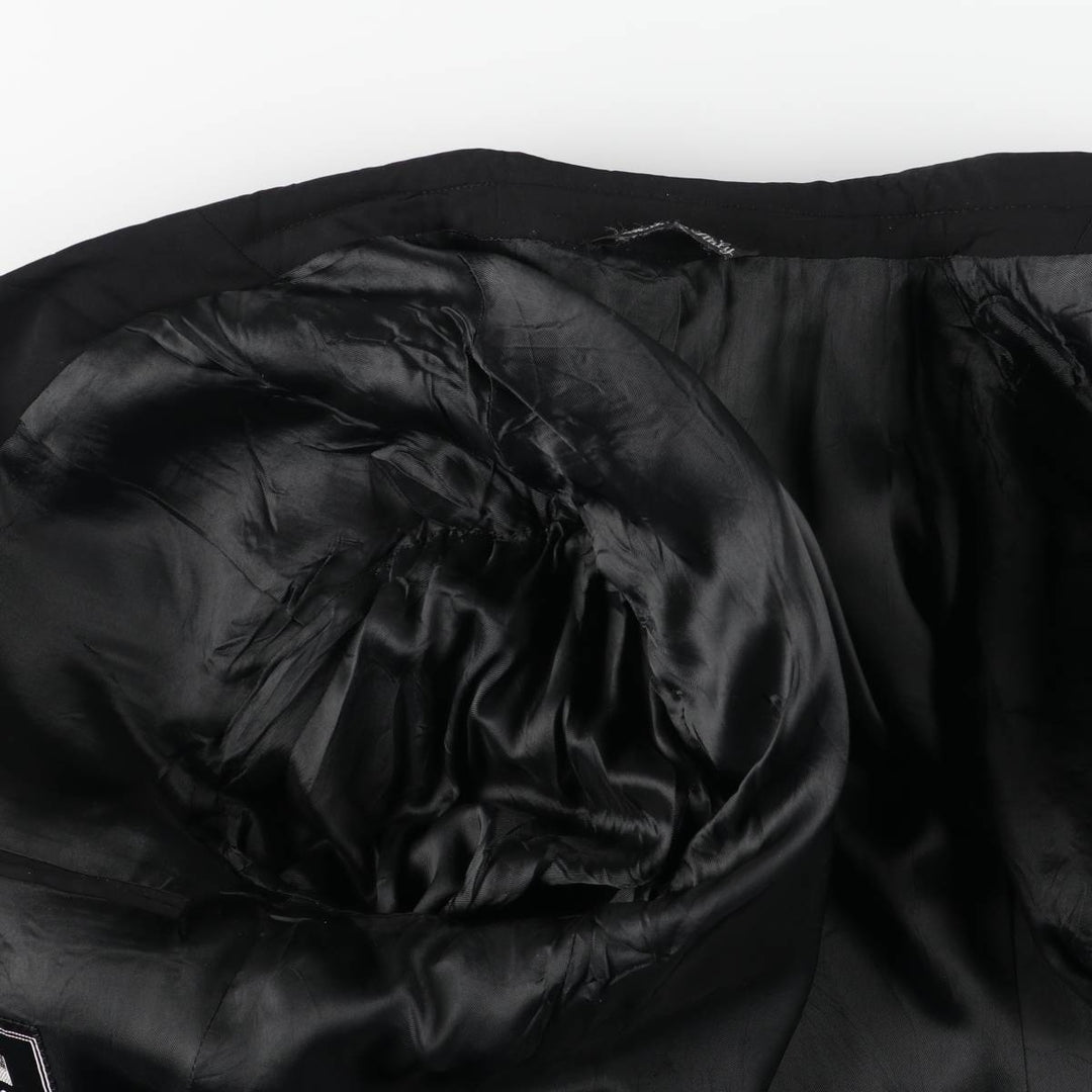 Fumagalli's Wool Tailored Jacket, Made in Italy, Men's Size M (approx.), 3-Button wool black type Vintage Second Hand