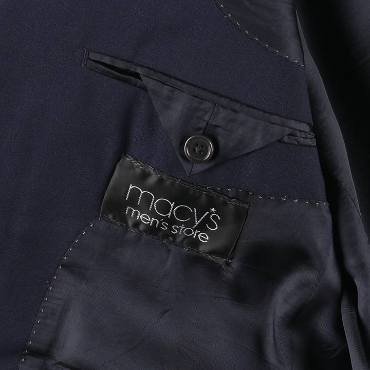 Donna Karan New York DKNY wool tailored jacket, men's size M wool navy blue type Vintage Second Hand