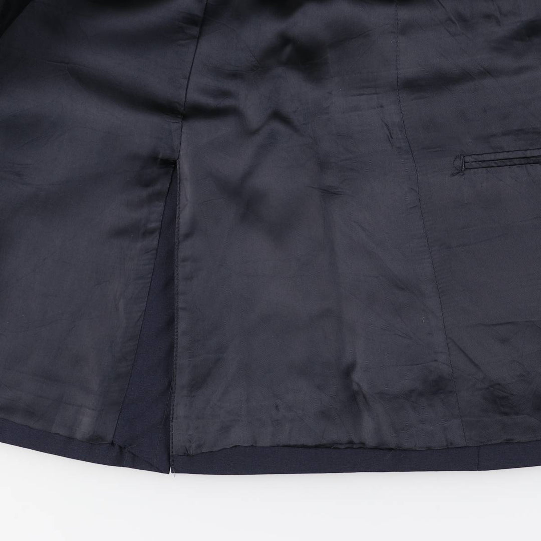 Donna Karan New York DKNY wool tailored jacket, men's size M wool navy blue type Vintage Second Hand