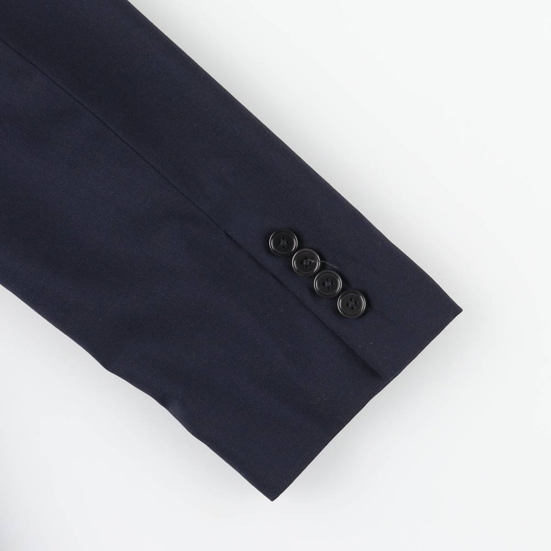 Donna Karan New York DKNY wool tailored jacket, men's size M wool navy blue type Vintage Second Hand