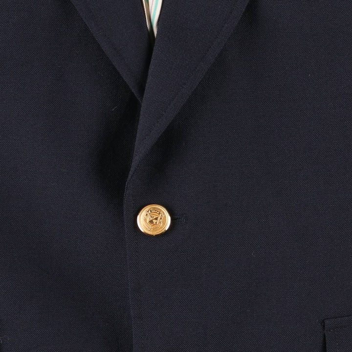 Racquet Club WIMBLEDON Navy Blazer Tailored Jacket, Made in USA, Men's Size M (Equivalent), Vintage unclear navy blue type Vintage Second Hand