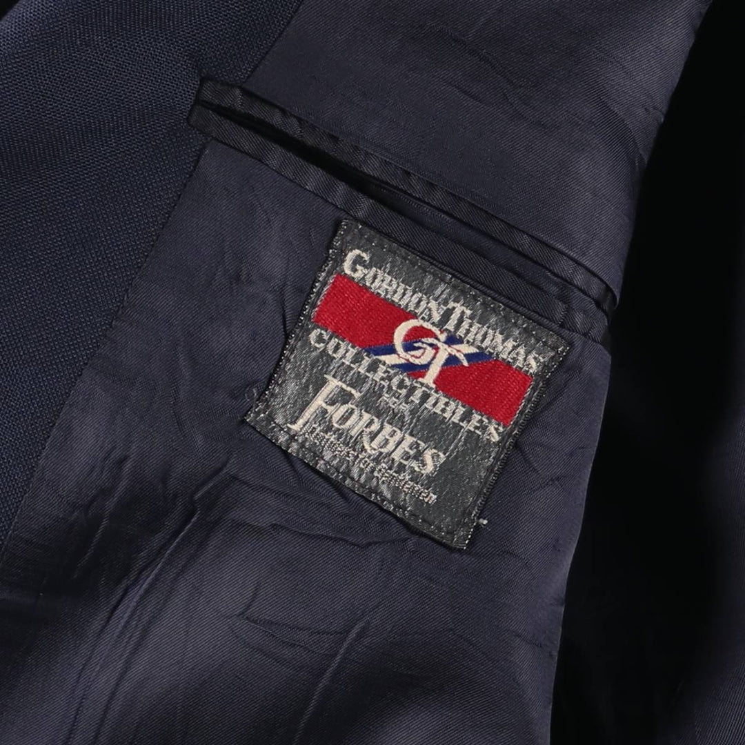 GORDON THOMAS Navy Blazer Tailored Jacket, Made in USA, Men's Size L (approx.) unclear navy blue type Vintage Second Hand