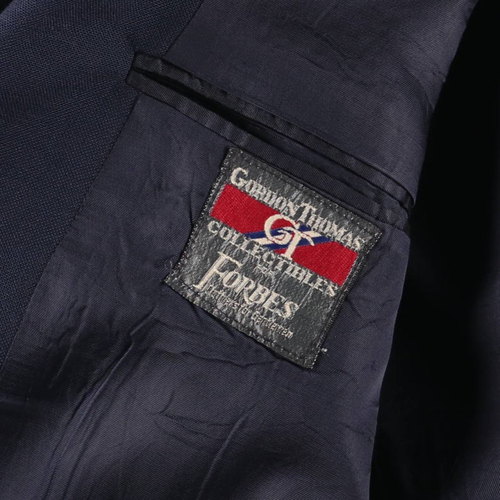GORDON THOMAS Navy Blazer Tailored Jacket, Made in USA, Men's Size L (approx.) unclear navy blue type Vintage Second Hand