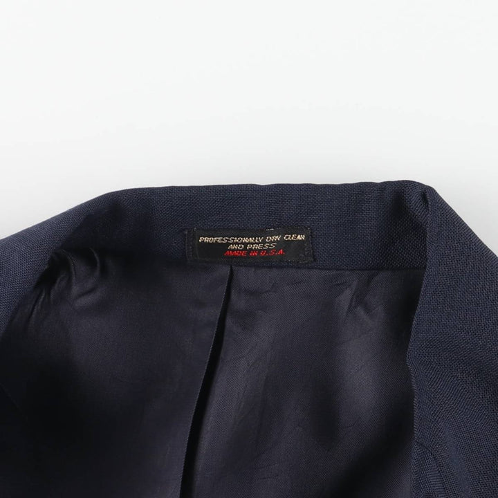 GORDON THOMAS Navy Blazer Tailored Jacket, Made in USA, Men's Size L (approx.) unclear navy blue type Vintage Second Hand