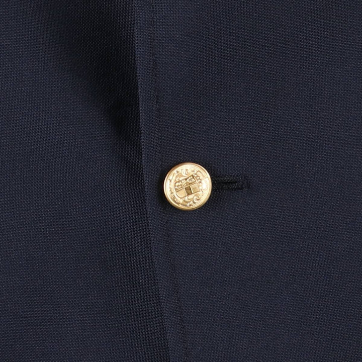 GORDON THOMAS Navy Blazer Tailored Jacket, Made in USA, Men's Size L (approx.) unclear navy blue type Vintage Second Hand