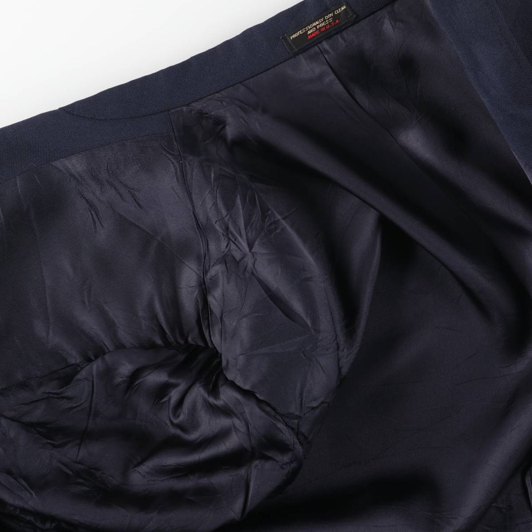GORDON THOMAS Navy Blazer Tailored Jacket, Made in USA, Men's Size L (approx.) unclear navy blue type Vintage Second Hand