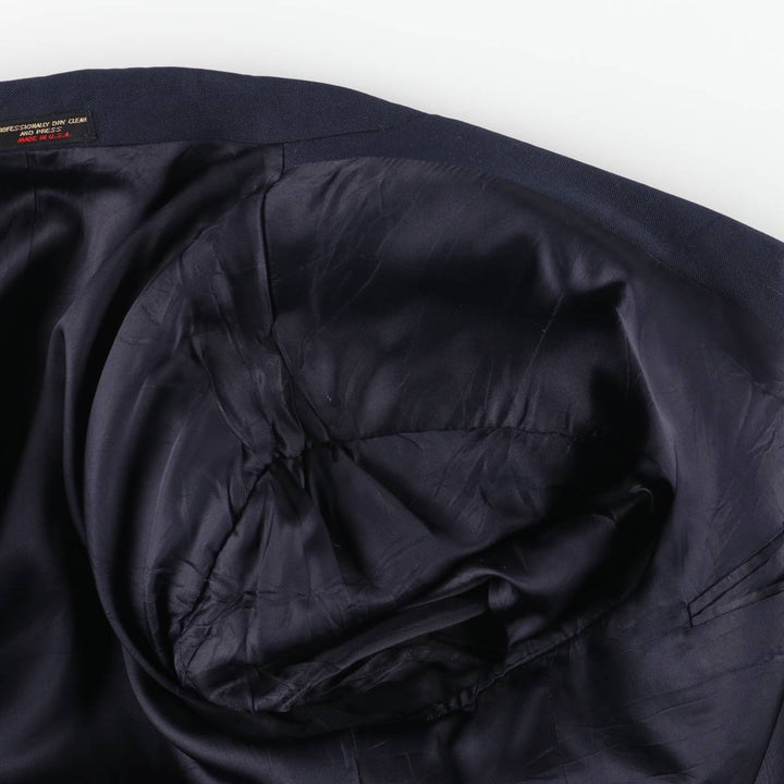 GORDON THOMAS Navy Blazer Tailored Jacket, Made in USA, Men's Size L (approx.) unclear navy blue type Vintage Second Hand