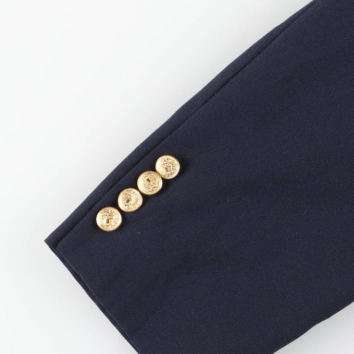 GORDON THOMAS Navy Blazer Tailored Jacket, Made in USA, Men's Size L (approx.) unclear navy blue type Vintage Second Hand