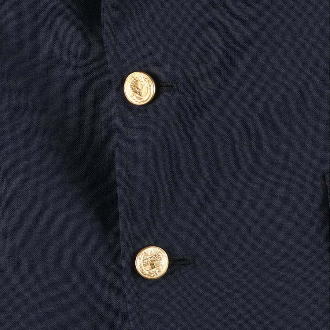 GORDON THOMAS Navy Blazer Tailored Jacket, Made in USA, Men's Size L (approx.) unclear navy blue type Vintage Second Hand