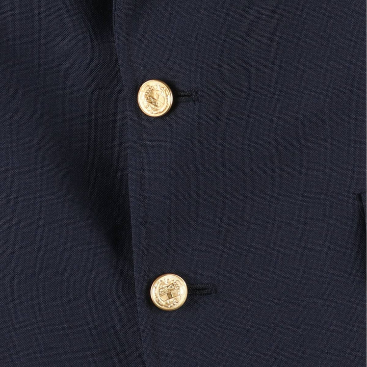 GORDON THOMAS Navy Blazer Tailored Jacket, Made in USA, Men's Size L (approx.) unclear navy blue type Vintage Second Hand