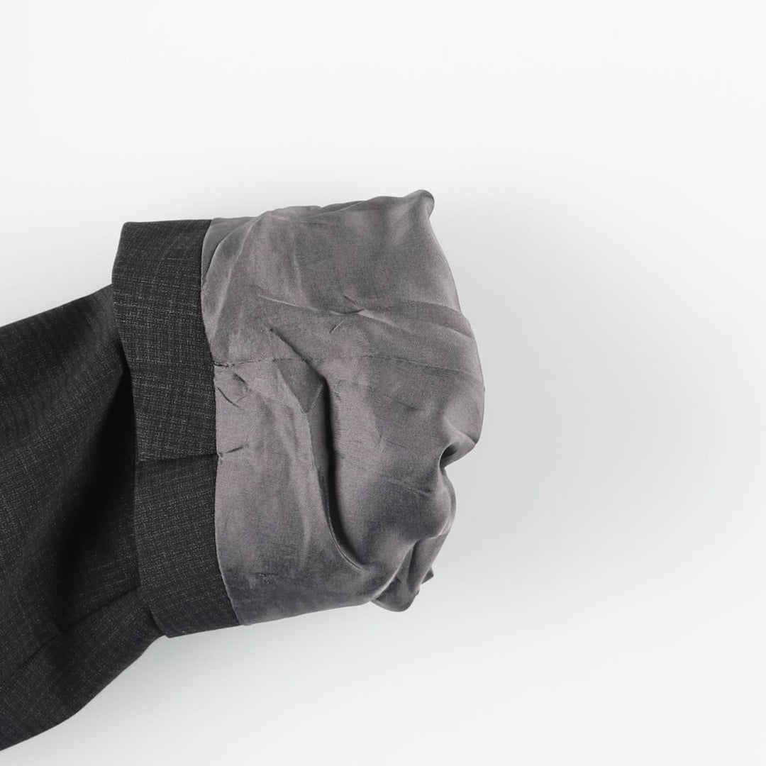 Hugo Boss Check Pattern Wool Tailored Jacket, Men's Size L wool gray type Vintage Second Hand