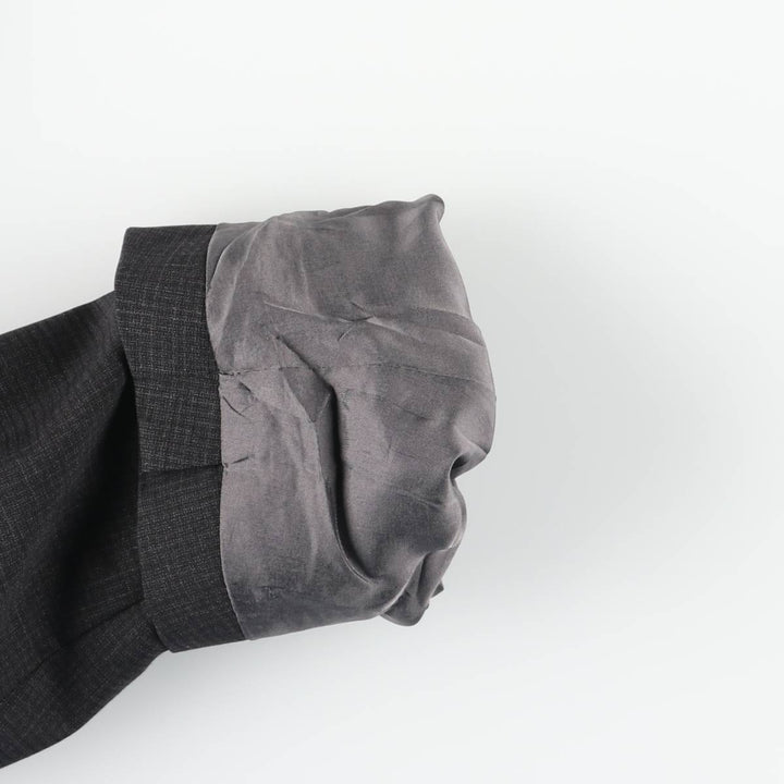 Hugo Boss Check Pattern Wool Tailored Jacket, Men's Size L wool gray type Vintage Second Hand