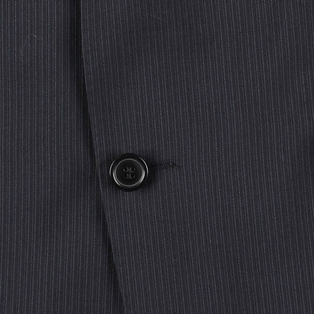 Hugo Boss Striped Wool Tailored Jacket, Men's Size M wool navy blue type Vintage Second Hand