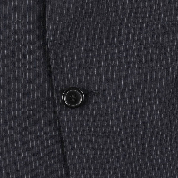 Hugo Boss Striped Wool Tailored Jacket, Men's Size M wool navy blue type Vintage Second Hand