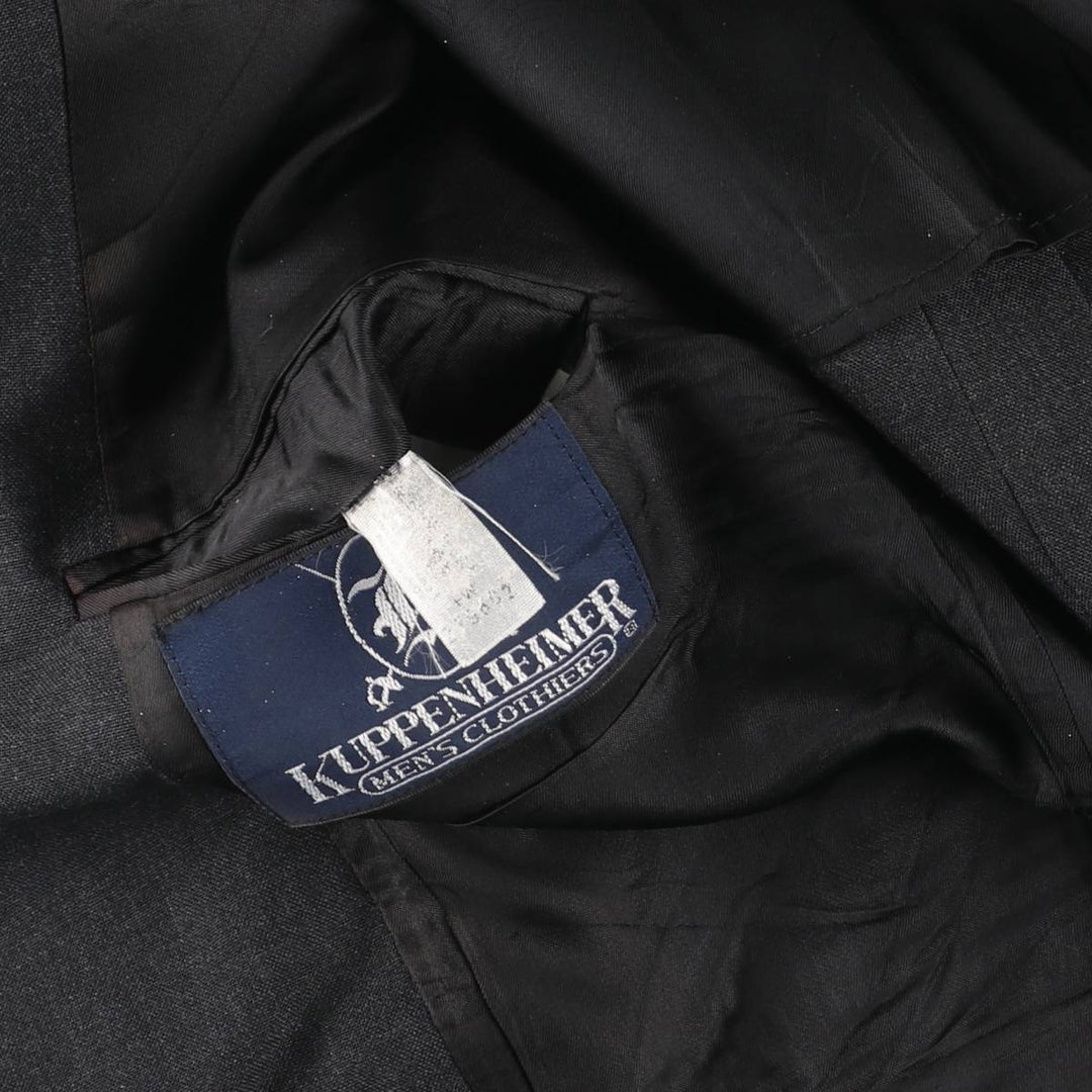 KUPPENHEIMER Tailored Jacket, Made in USA, Men's Size M (approx.) unclear Charcoal Vintage Second Hand