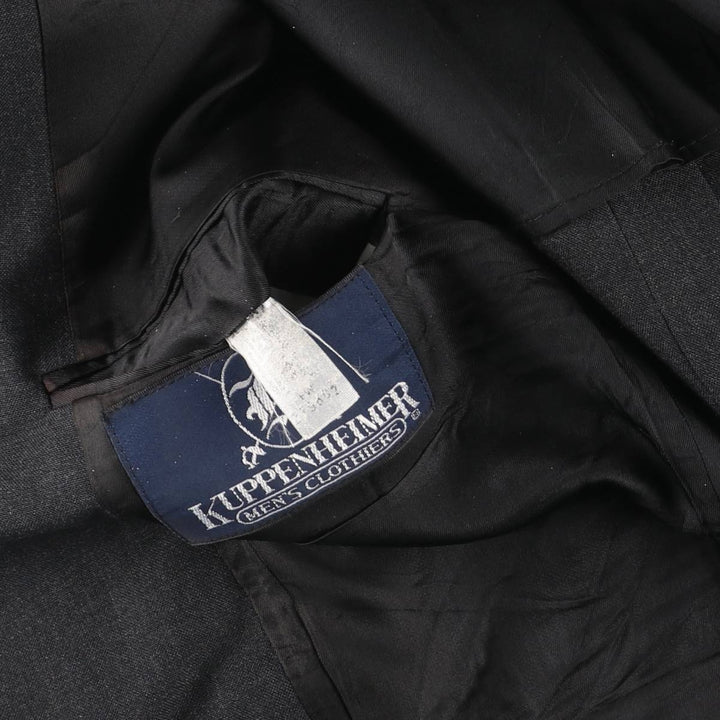 KUPPENHEIMER Tailored Jacket, Made in USA, Men's Size M (approx.) unclear Charcoal Vintage Second Hand