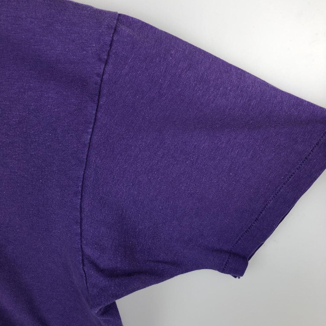 80'S Hanes Blue Tag Hard Rock Cafe Advertising T-Shirt, Made in USA, Men's XL equivalent, Vintage cotton purple type Vintage Second Hand