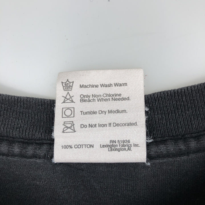 90'S PLANET HOLLYWOOD Advertising T-shirt, Made in USA, Men's L size, Vintage cotton Charcoal Vintage Second Hand