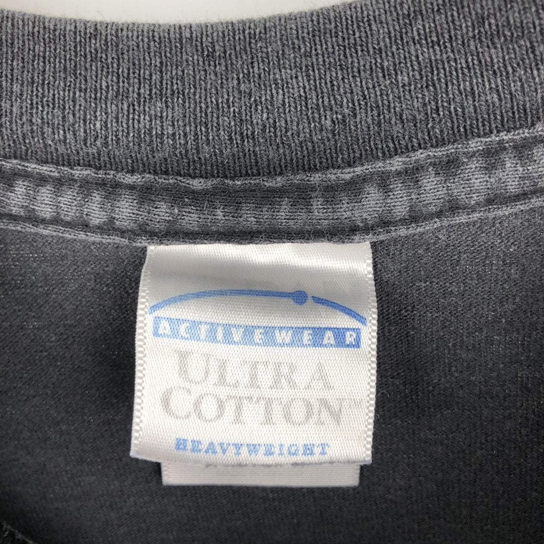 2000'S Gildan x Hooters advertising T-shirt, men's size M (approx.) cotton gray type Vintage Second Hand