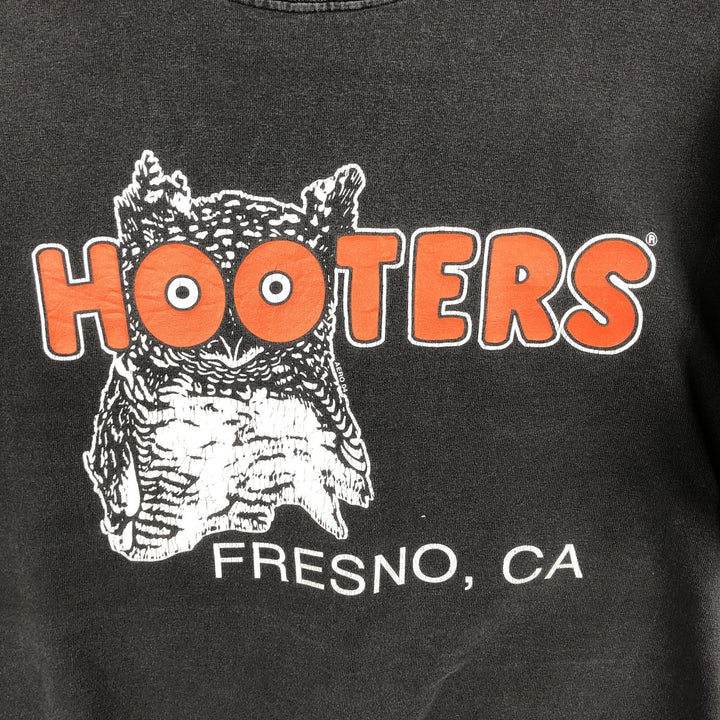 2000'S Gildan x Hooters advertising T-shirt, men's size M (approx.) cotton gray type Vintage Second Hand