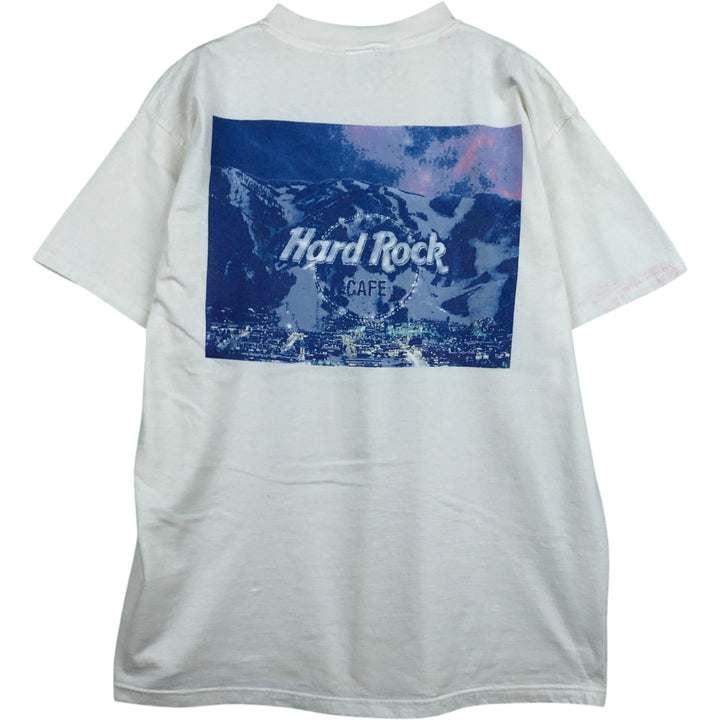 HARD ROCK CAFE Hard Rock Cafe Advertising T-shirt Made in USA Men's XL cotton white type Vintage Second Hand