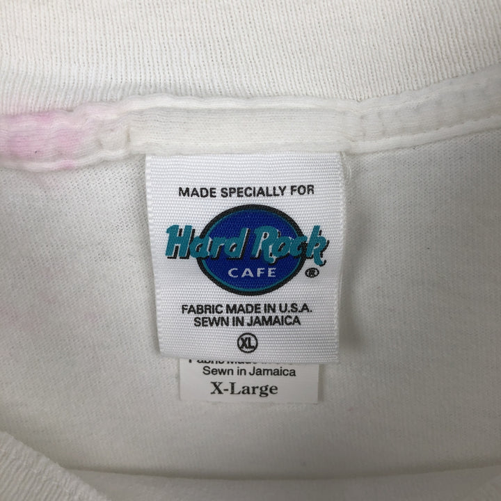 HARD ROCK CAFE Hard Rock Cafe Advertising T-shirt Made in USA Men's XL cotton white type Vintage Second Hand