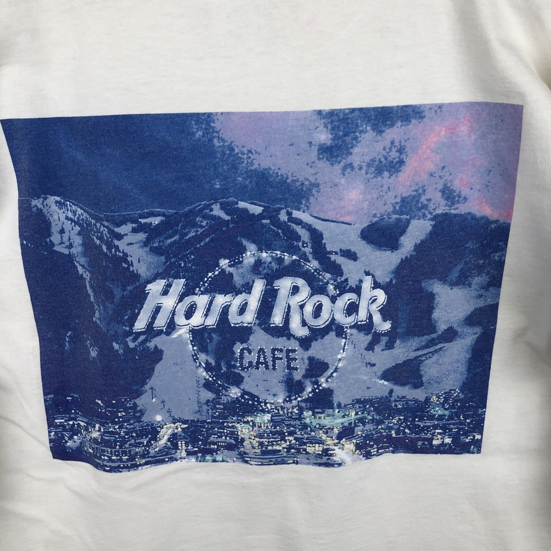HARD ROCK CAFE Hard Rock Cafe Advertising T-shirt Made in USA Men's XL cotton white type Vintage Second Hand