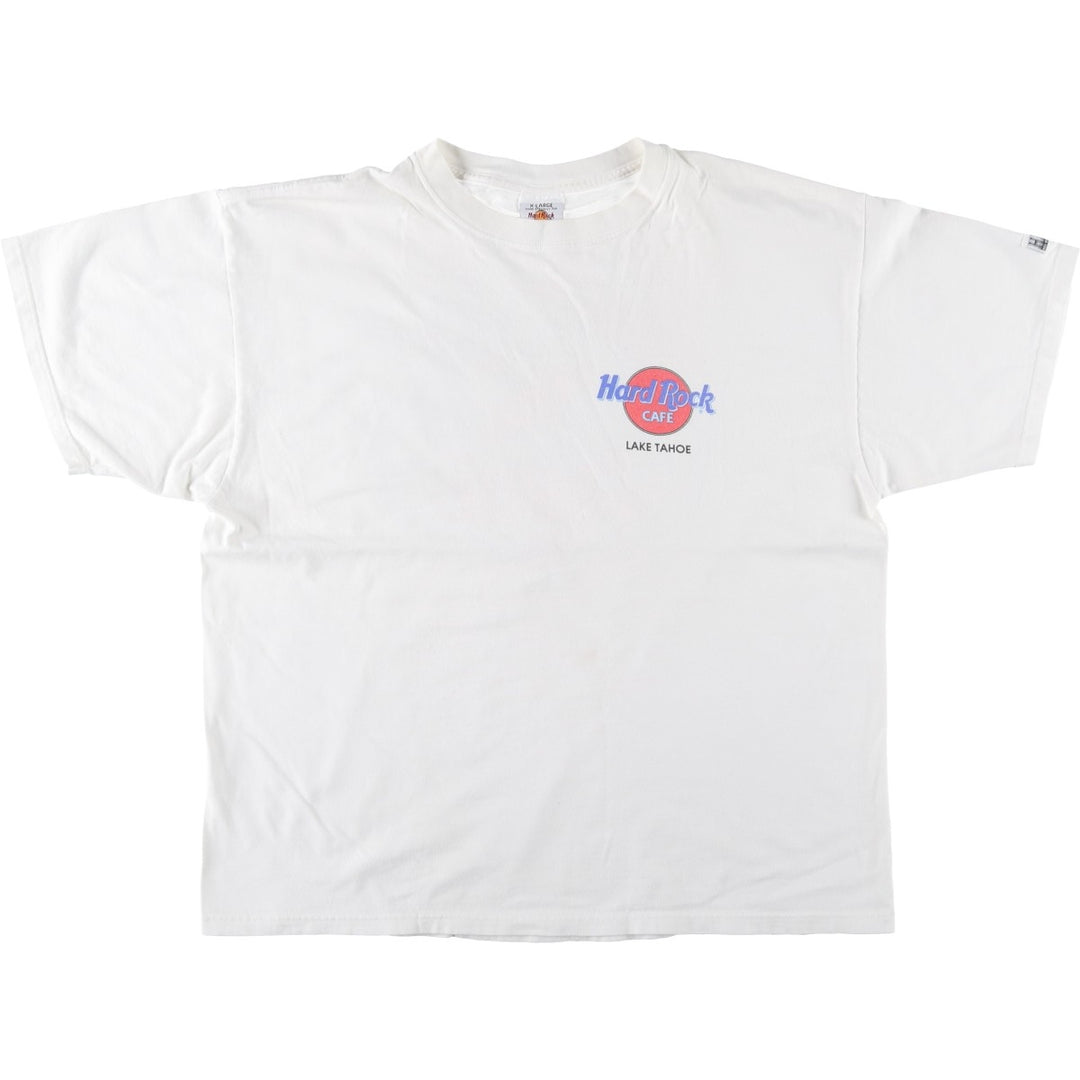 90'S HARD ROCK CAFE Hard Rock Cafe Advertising T-shirt Made in USA Men's XL Vintage cotton white type Vintage Second Hand