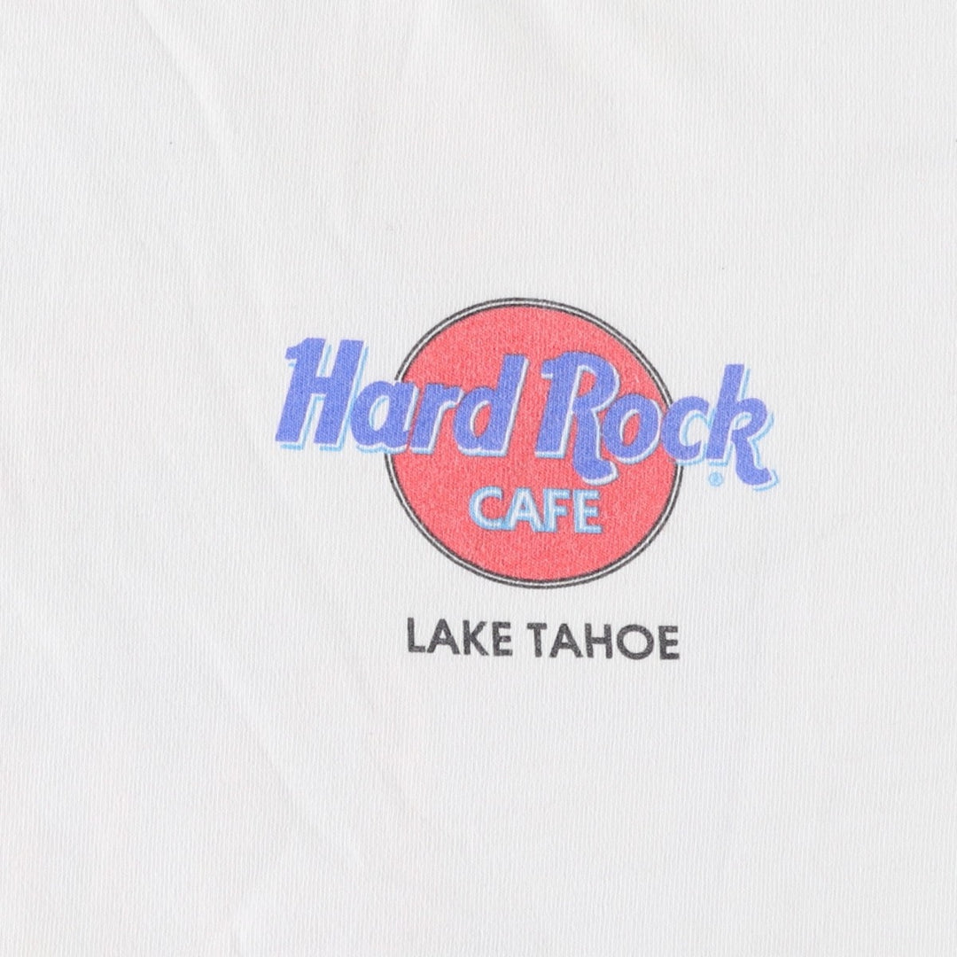 90'S HARD ROCK CAFE Hard Rock Cafe Advertising T-shirt Made in USA Men's XL Vintage cotton white type Vintage Second Hand
