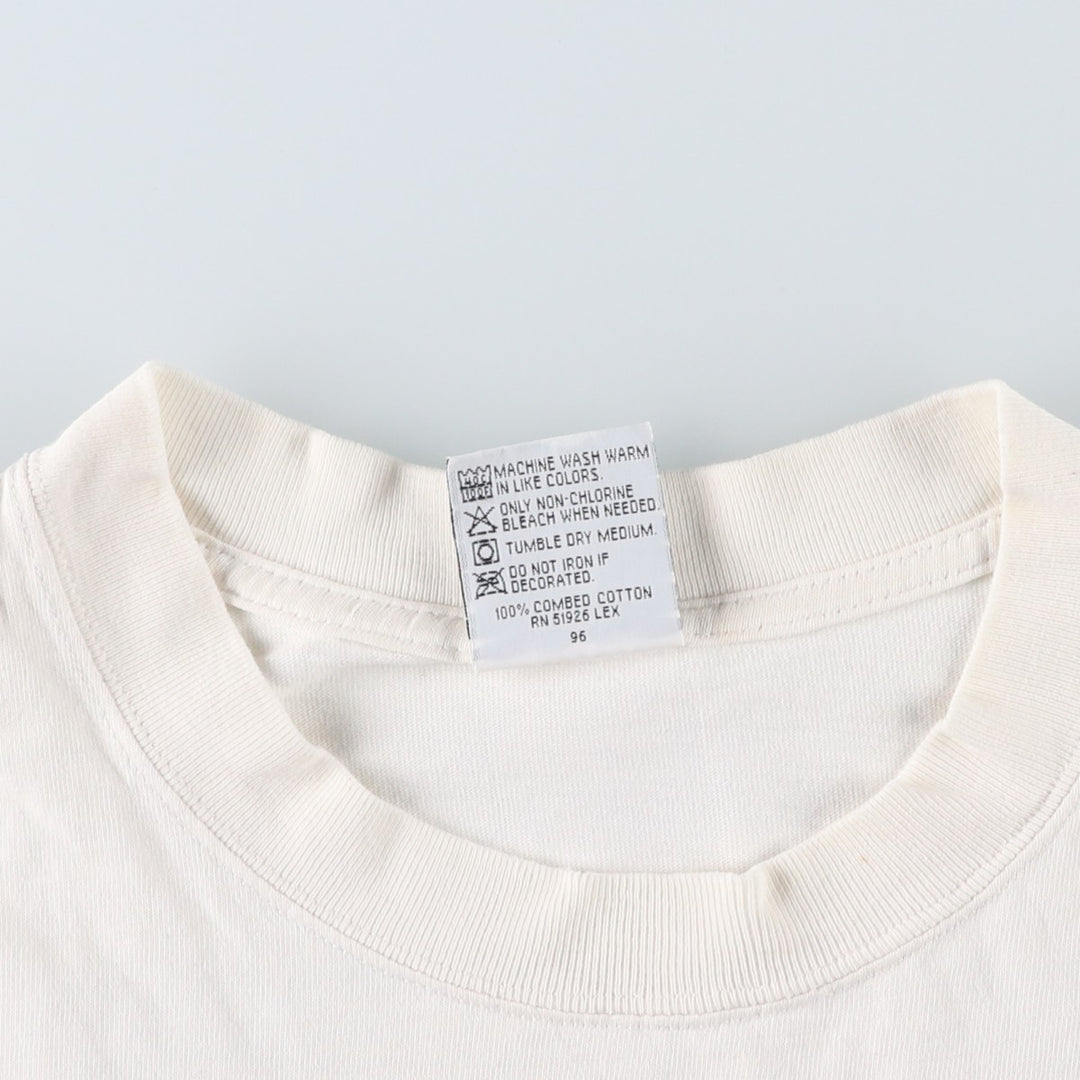 90'S HARD ROCK CAFE Hard Rock Cafe Advertising T-shirt Made in USA Men's L Vintage cotton white type Vintage Second Hand