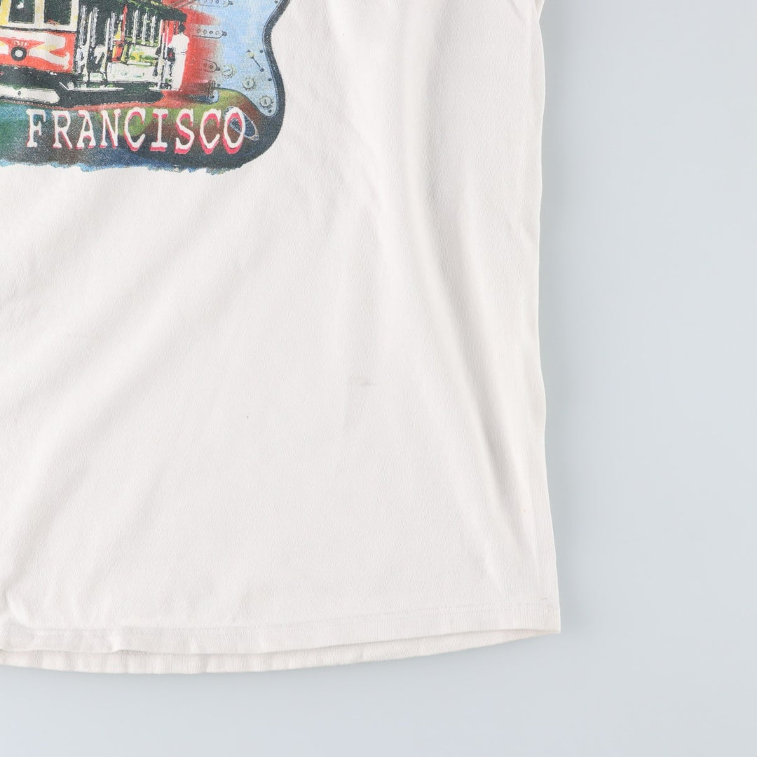 90'S HARD ROCK CAFE Hard Rock Cafe Advertising T-shirt Made in USA Men's L Vintage cotton white type Vintage Second Hand