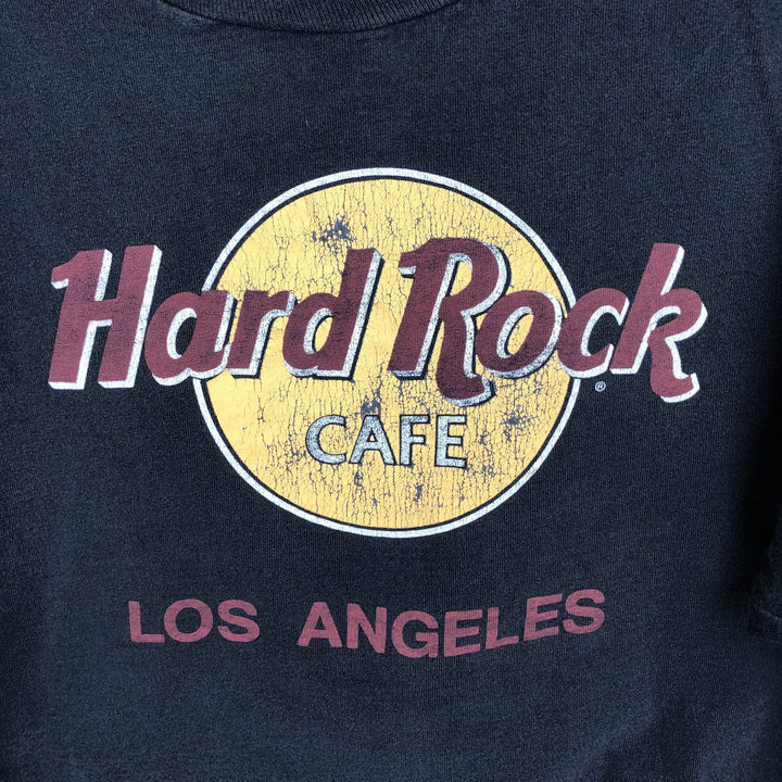 90'S Anvil Hard Rock Cafe Advertising T-Shirt, Made in USA, Men's XL equivalent, Vintage cotton black type Vintage Second Hand