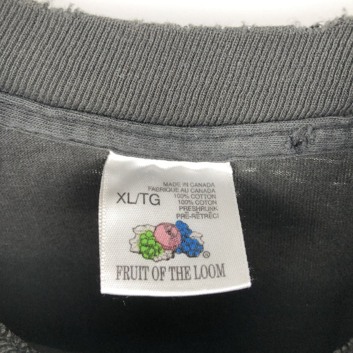 90'S Fruit of the Loom Hard Rock Cafe Advertising T-Shirt, Made in Canada, Men's XL equivalent, Vintage cotton gray type Vintage Second Hand