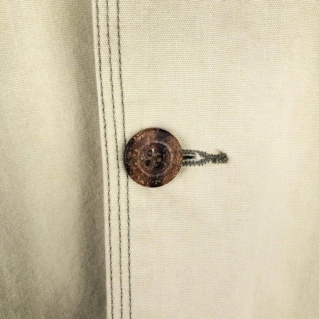 1990'S Woolrich Hunting Jacket, Men's Size L (approx.), Vintage cotton Khaki type beige Vintage Second Hand