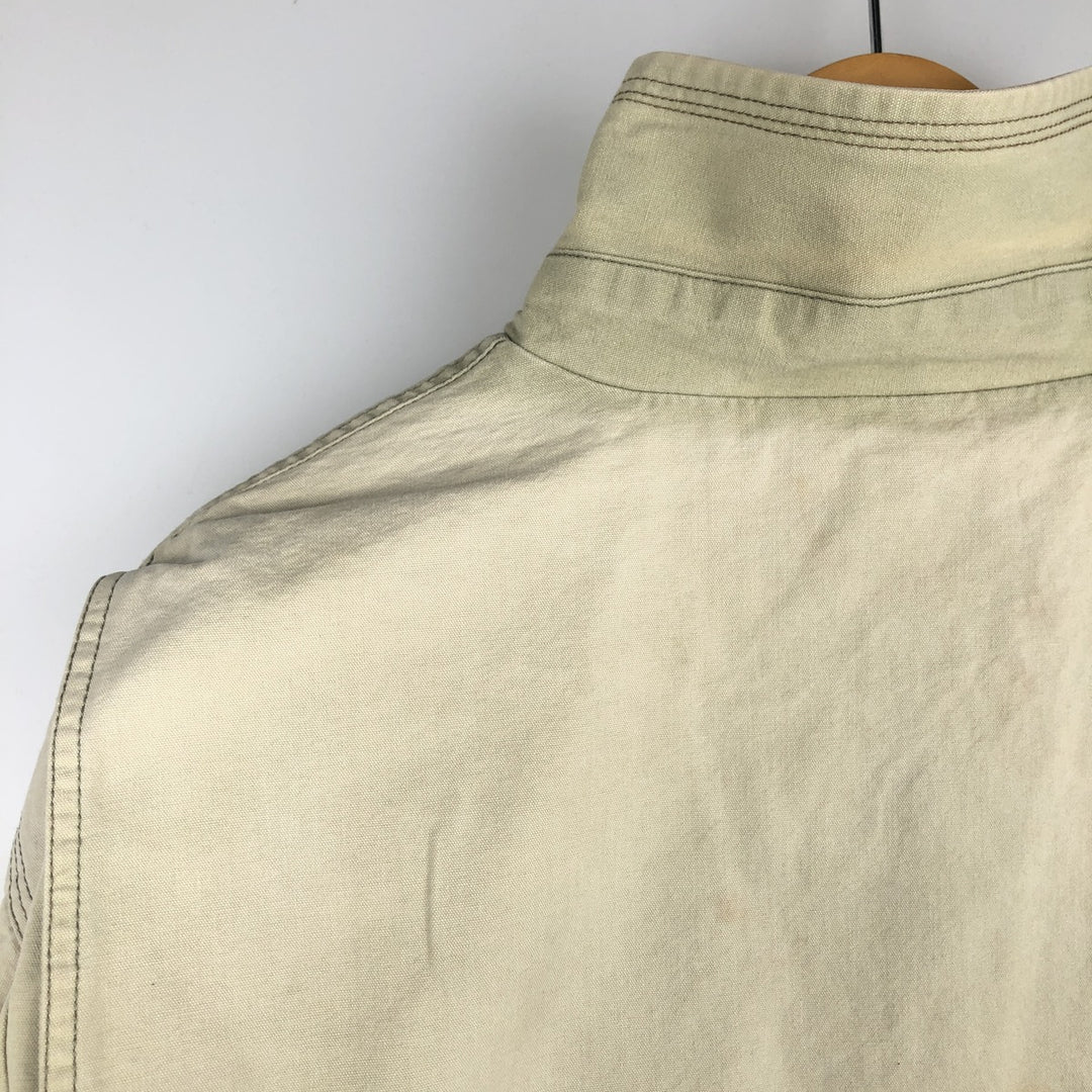 1990'S Woolrich Hunting Jacket, Men's Size L (approx.), Vintage cotton Khaki type beige Vintage Second Hand