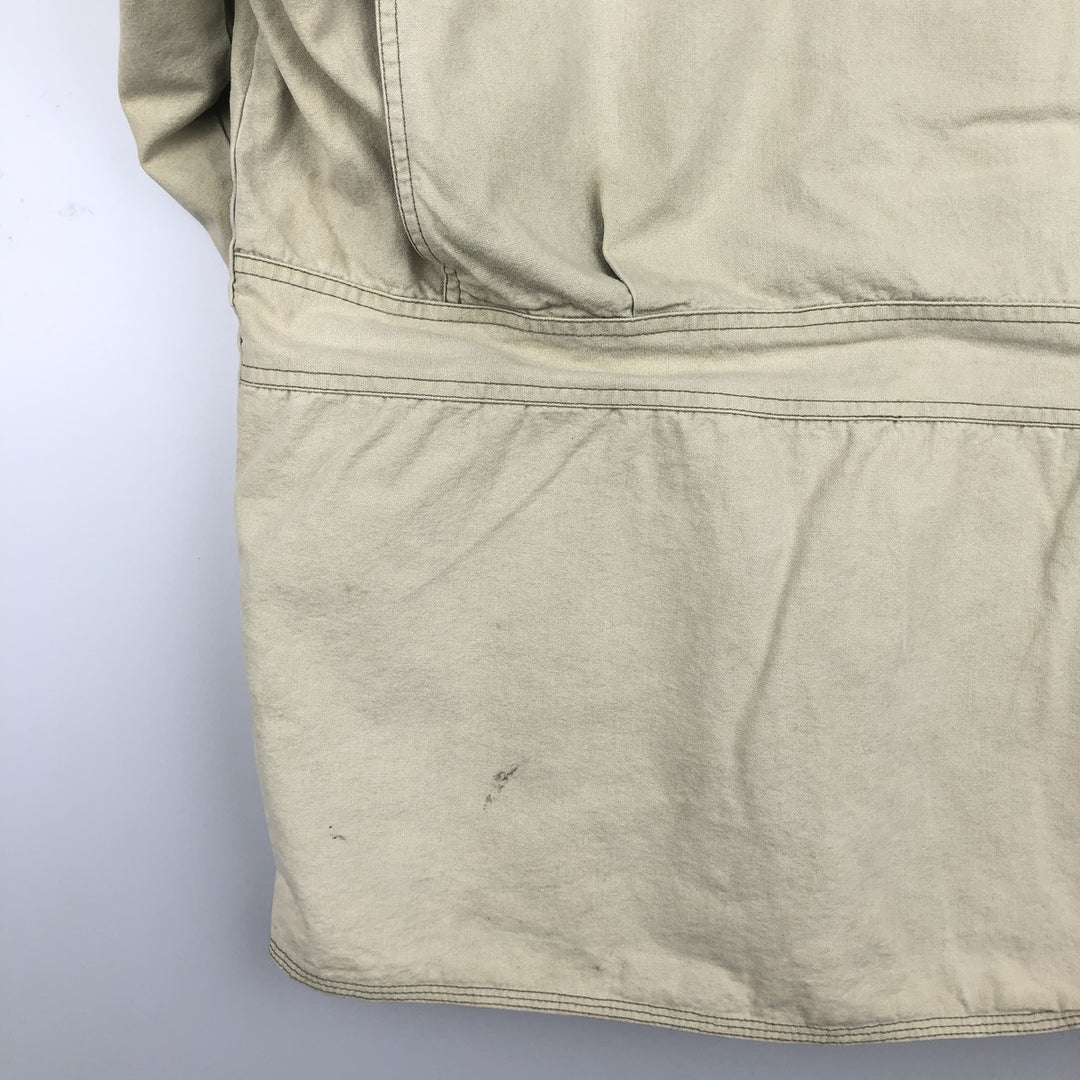 1990'S Woolrich Hunting Jacket, Men's Size L (approx.), Vintage cotton Khaki type beige Vintage Second Hand