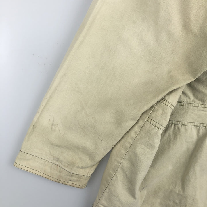 1990'S Woolrich Hunting Jacket, Men's Size L (approx.), Vintage cotton Khaki type beige Vintage Second Hand
