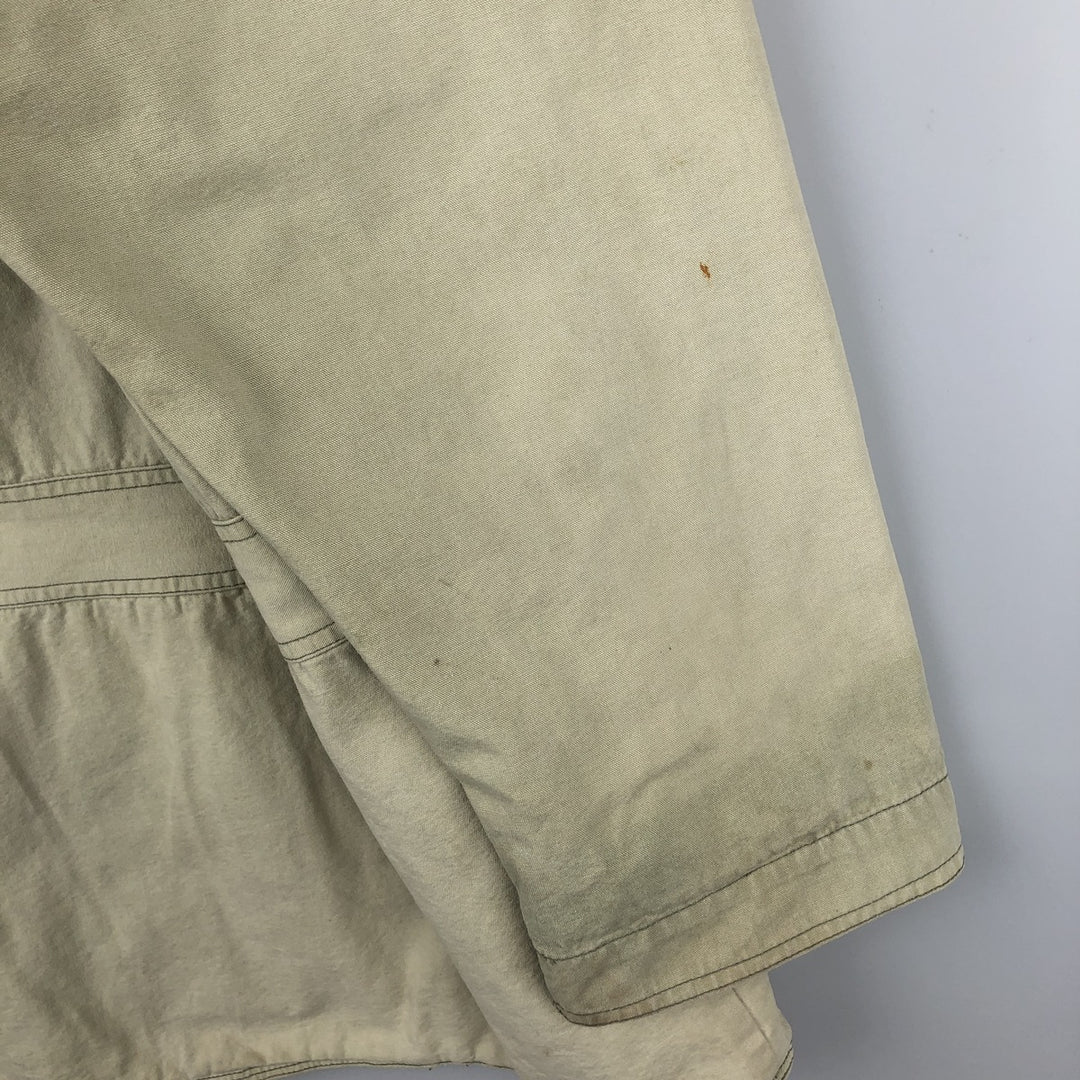 1990'S Woolrich Hunting Jacket, Men's Size L (approx.), Vintage cotton Khaki type beige Vintage Second Hand