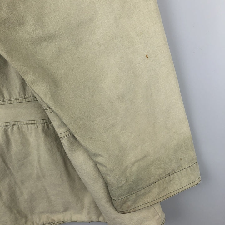 1990'S Woolrich Hunting Jacket, Men's Size L (approx.), Vintage cotton Khaki type beige Vintage Second Hand