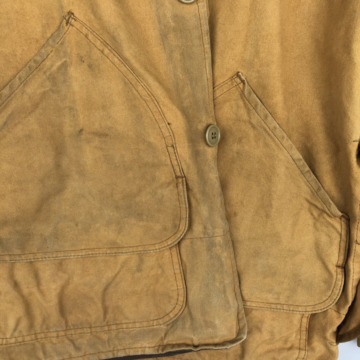 1960'S Western Field Shooting Jacket, Men's Size L (approx.), Vintage unclear beige type brown Vintage Second Hand