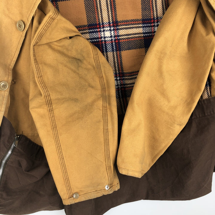 1960'S Western Field Shooting Jacket, Men's Size L (approx.), Vintage unclear beige type brown Vintage Second Hand