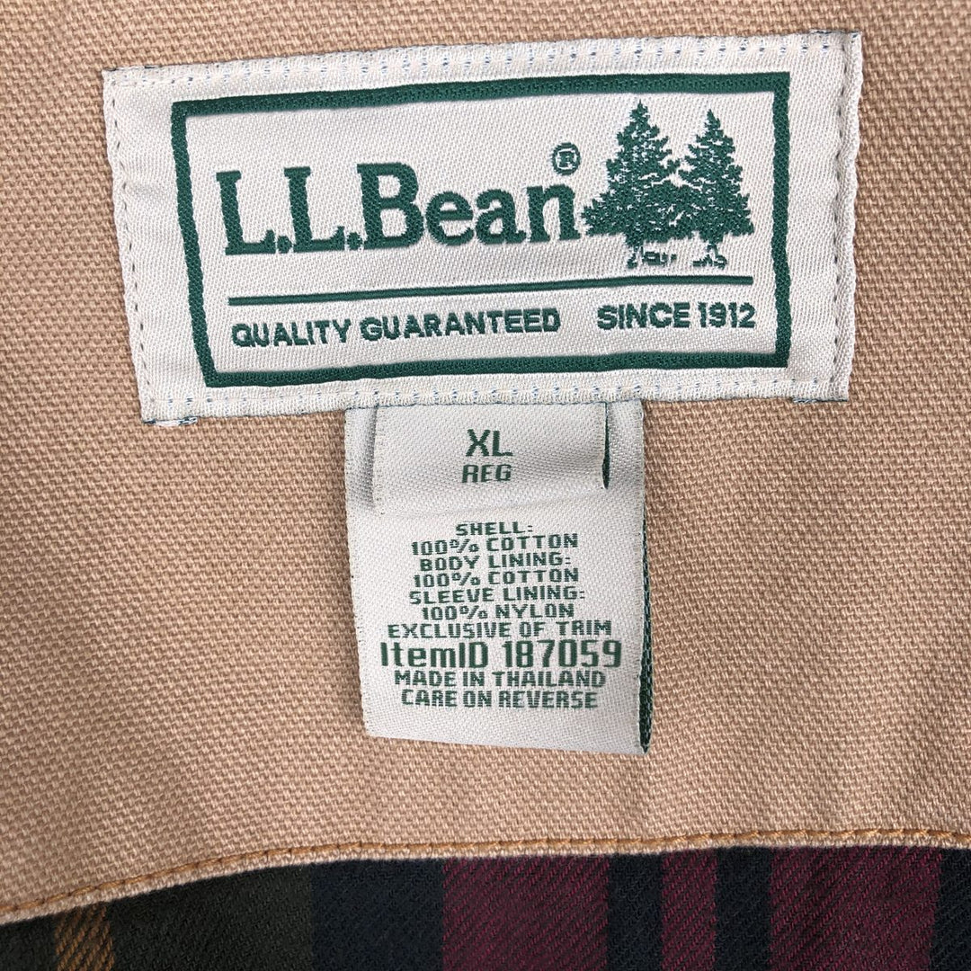 90s-00'S LLBean Hunting Jacket, Men's XL cotton Beige type Vintage Second Hand