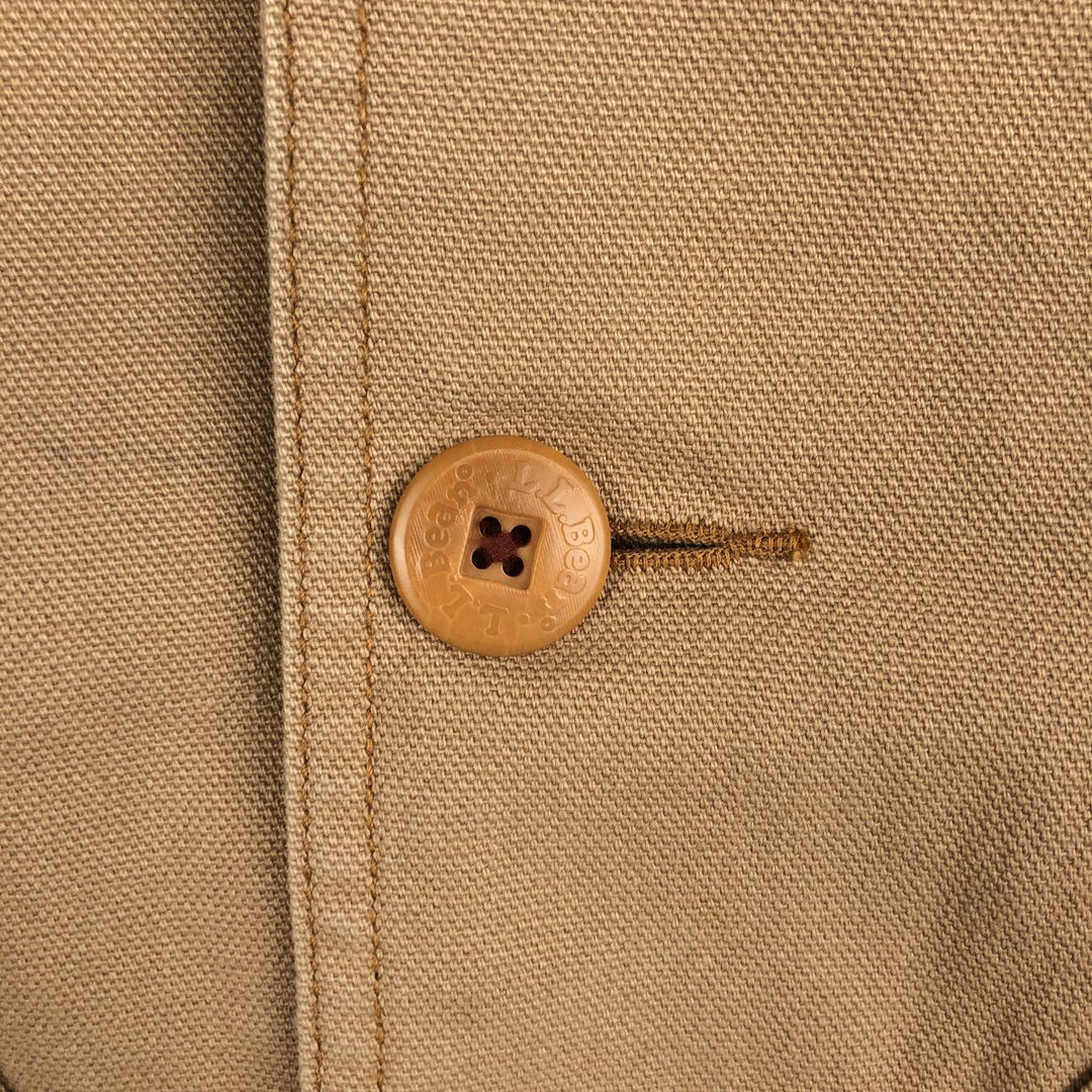 90s-00'S LLBean Hunting Jacket, Men's XL cotton Beige type Vintage Second Hand