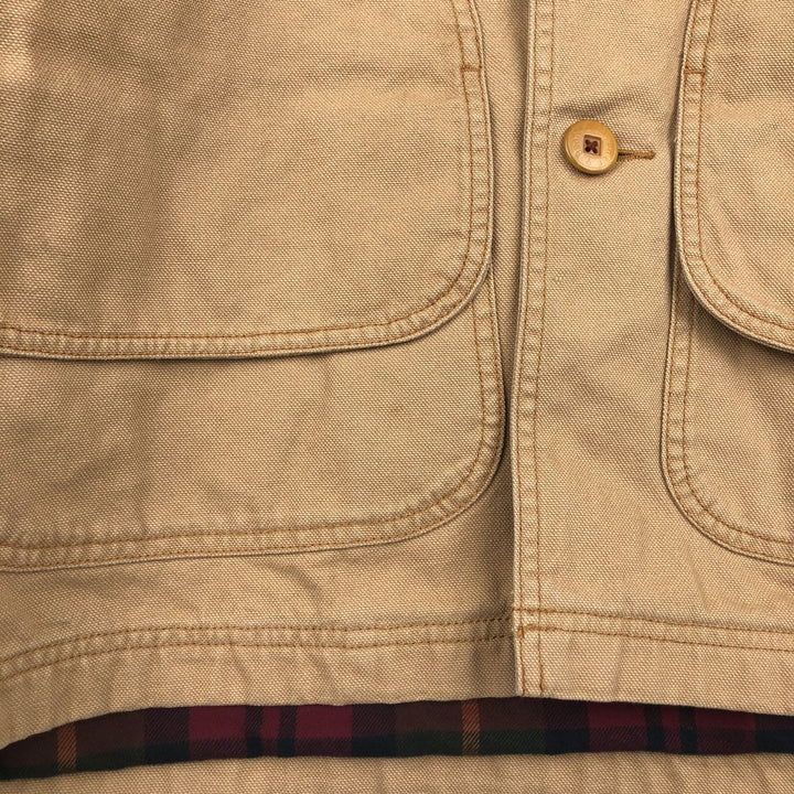 90s-00'S LLBean Hunting Jacket, Men's XL cotton Beige type Vintage Second Hand