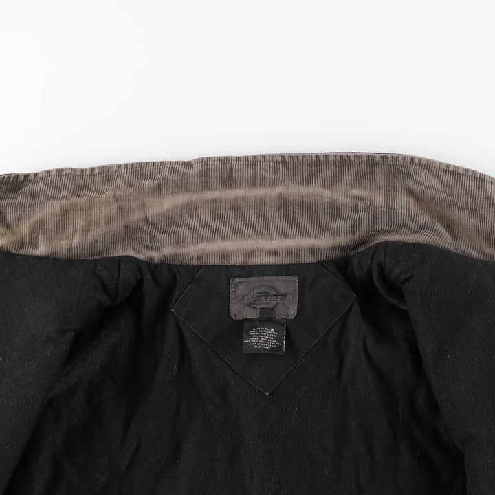 Dickies Traditional Coat-Type Padded Duck Work Jacket, Men's Size XL (approx.) cotton black type Vintage Second Hand