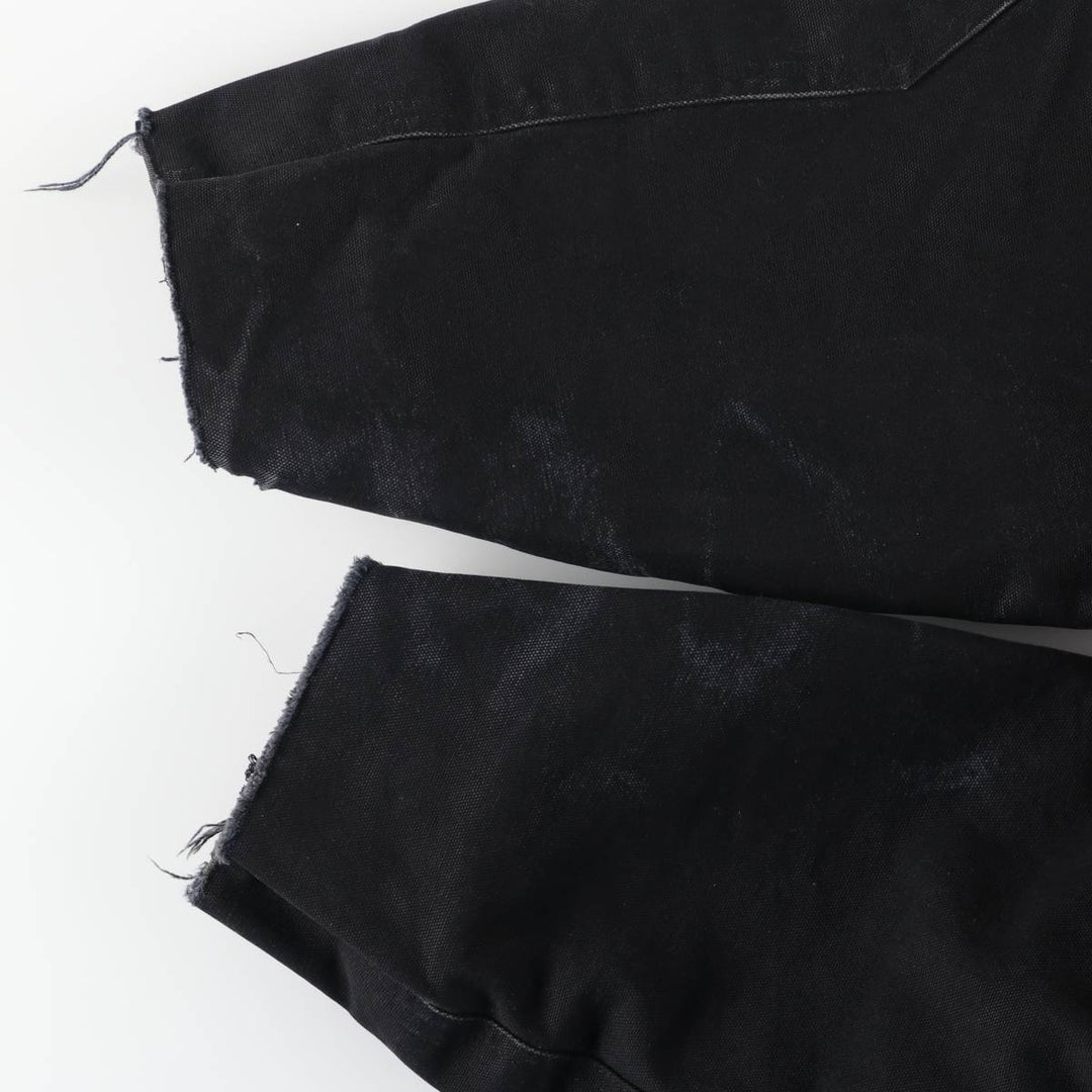 Dickies Traditional Coat-Type Padded Duck Work Jacket, Men's Size XL (approx.) cotton black type Vintage Second Hand