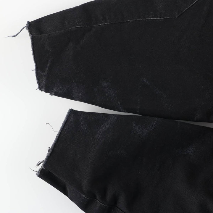 Dickies Traditional Coat-Type Padded Duck Work Jacket, Men's Size XL (approx.) cotton black type Vintage Second Hand